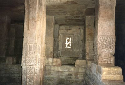 Temple pillars