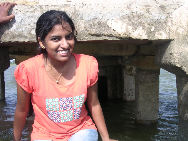 Aneesha at Siva Temple in Pallepad