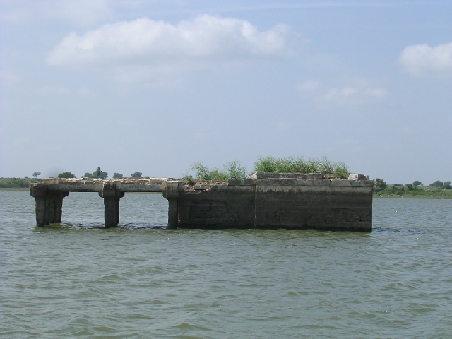 Siva Temple at Pallepad in River Krishna