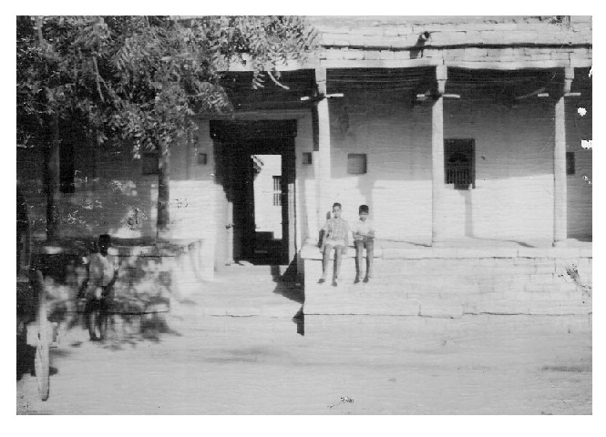 Anirudh and Rahul at Ansestral House with Buddy Rahul in 1972