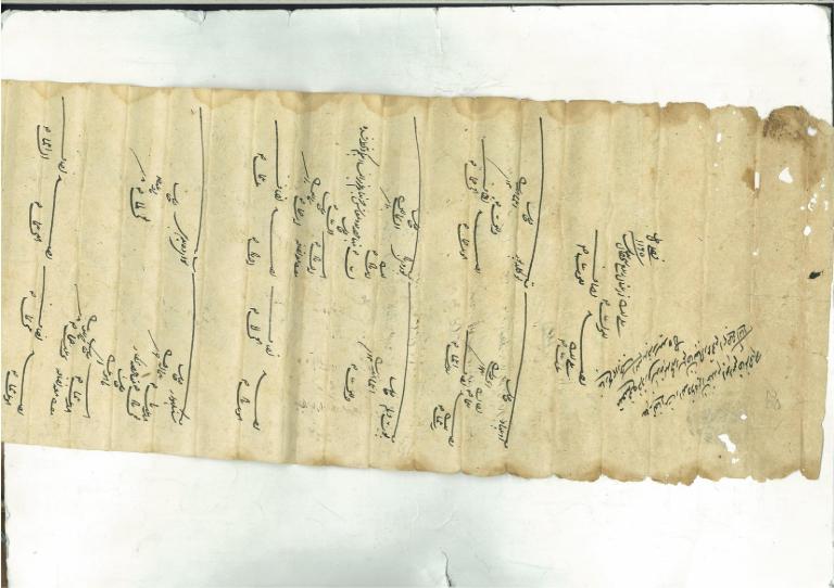 Under the Seal of Abdul Rahman Document dated 14th Rajal 1164 Fasli (8th June 1751)